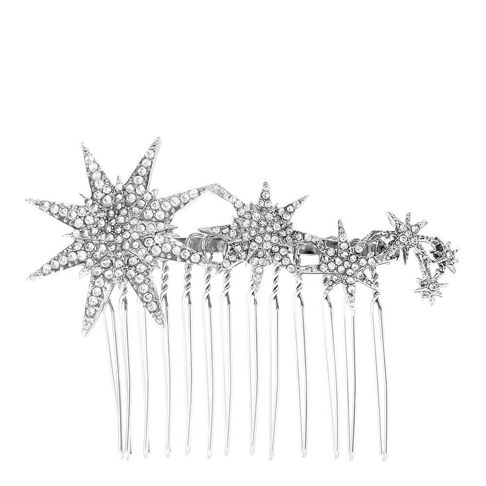 Kristin Ess Celestial Comb Rhinestone Star Hair Accessory Wedding /#M7129 - Picture 3 of 4